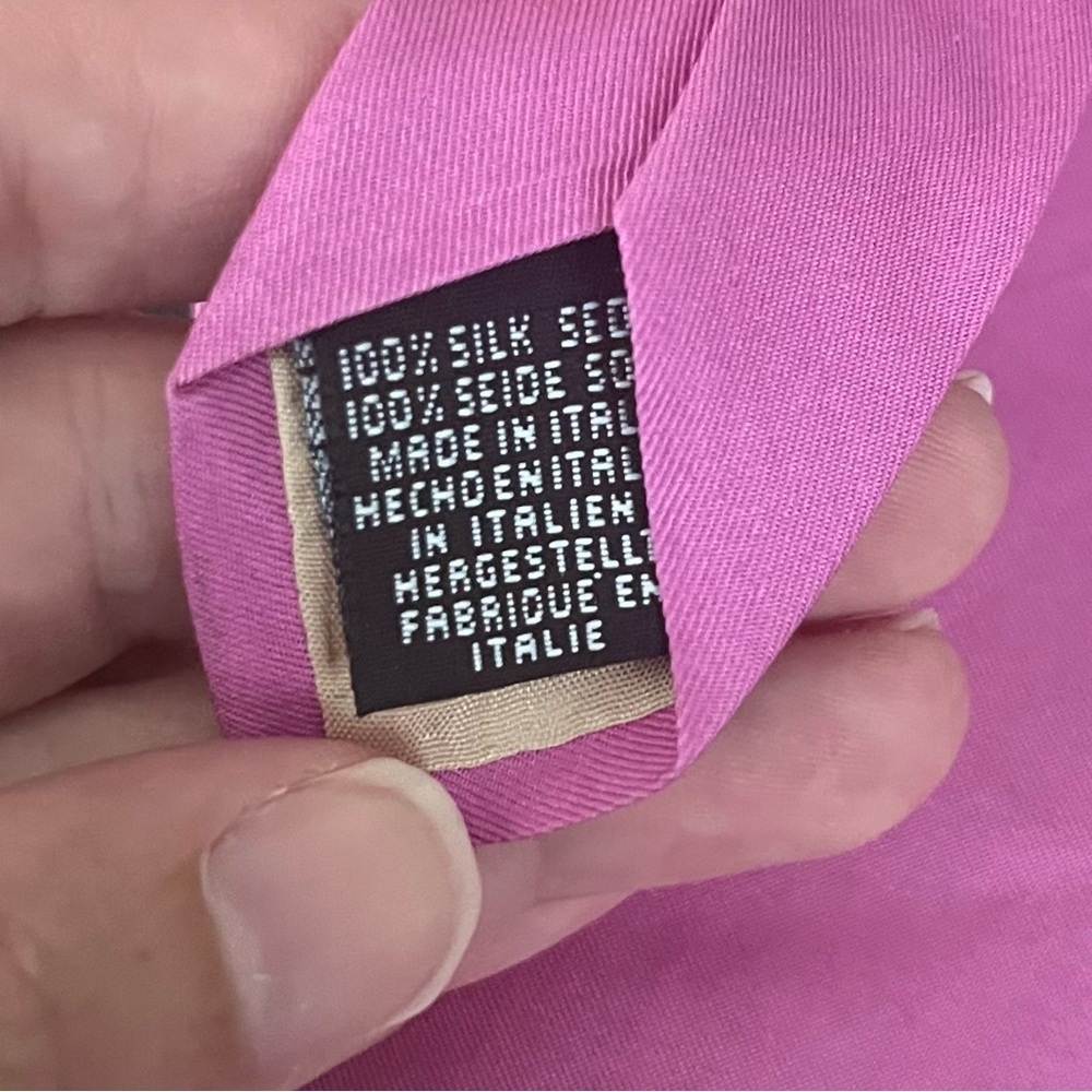 Frangi Italian Silk Tie Pink - Picture 4 of 9
